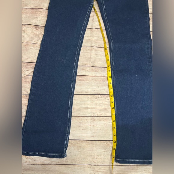 NEW Classic-Fit Jean Women’s 2023 Embroidered Slim Straight Barrel Blue - Picture 10 of 12
